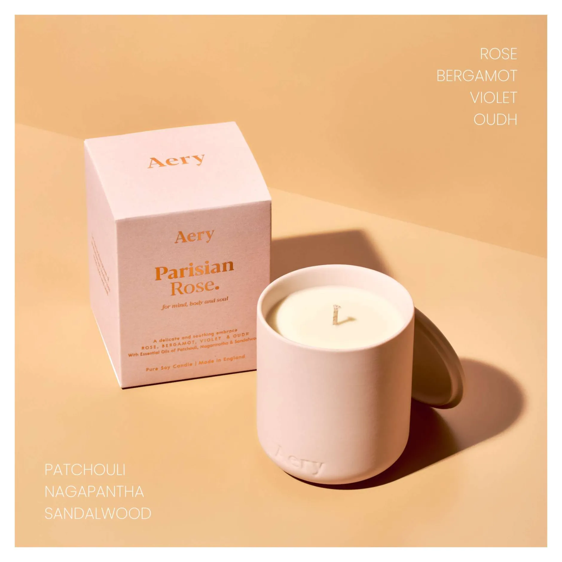 Aery Living Fernweh Parisian Rose Candle 280g Best