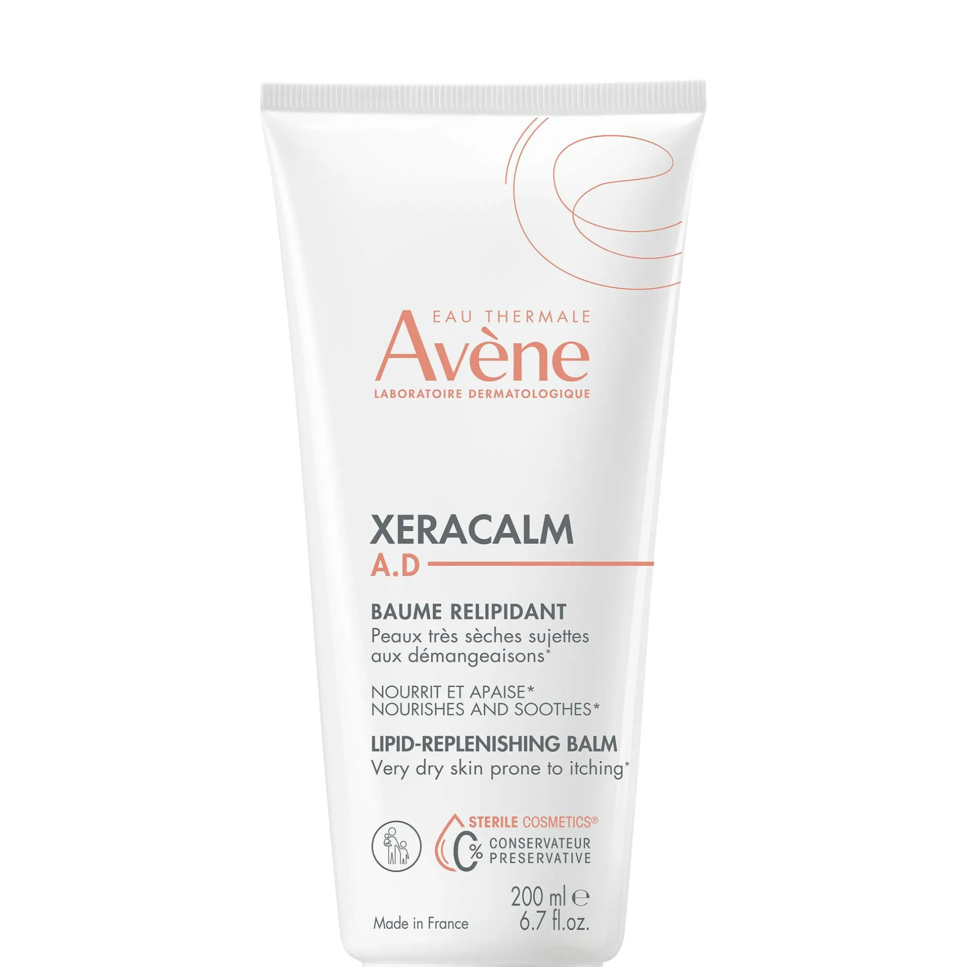 Avène Body XeraCalm A.D: Lipid-Replenishing Balm Moisturiser for Dry, Itchy Skin 200ml