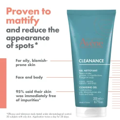 Avène Face Cleanance: Cleansing Gel 200ml Outlet