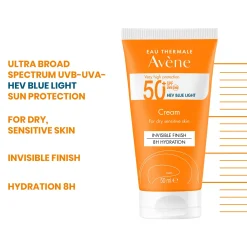 Avène Suncare Very High Protection Sun Cream SPF50+ for Dry Sensitive Skin 50ml Outlet