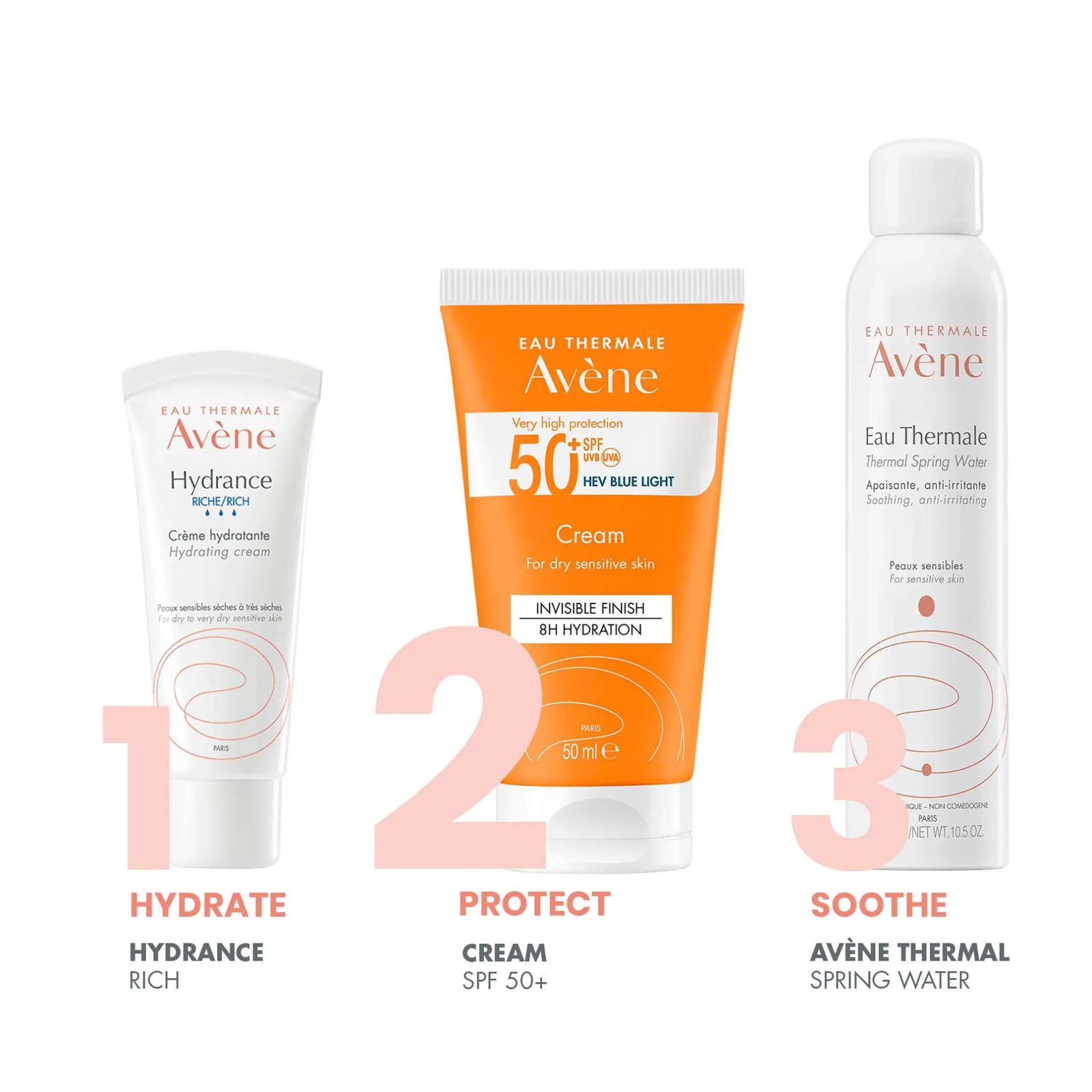 Avène Suncare Very High Protection Sun Cream SPF50+ for Dry Sensitive Skin 50ml Outlet