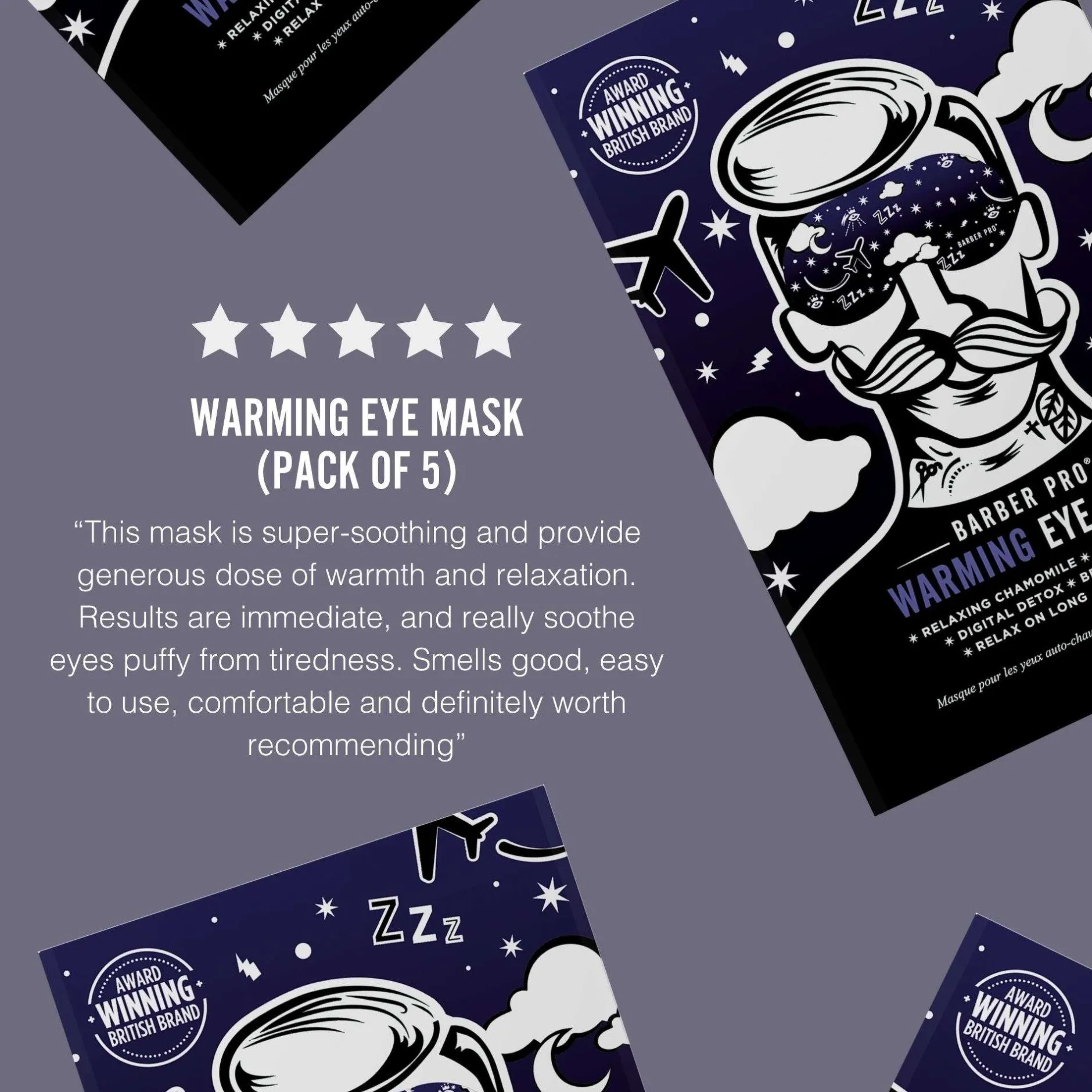 BARBER PRO Warming Eye Mask x 5