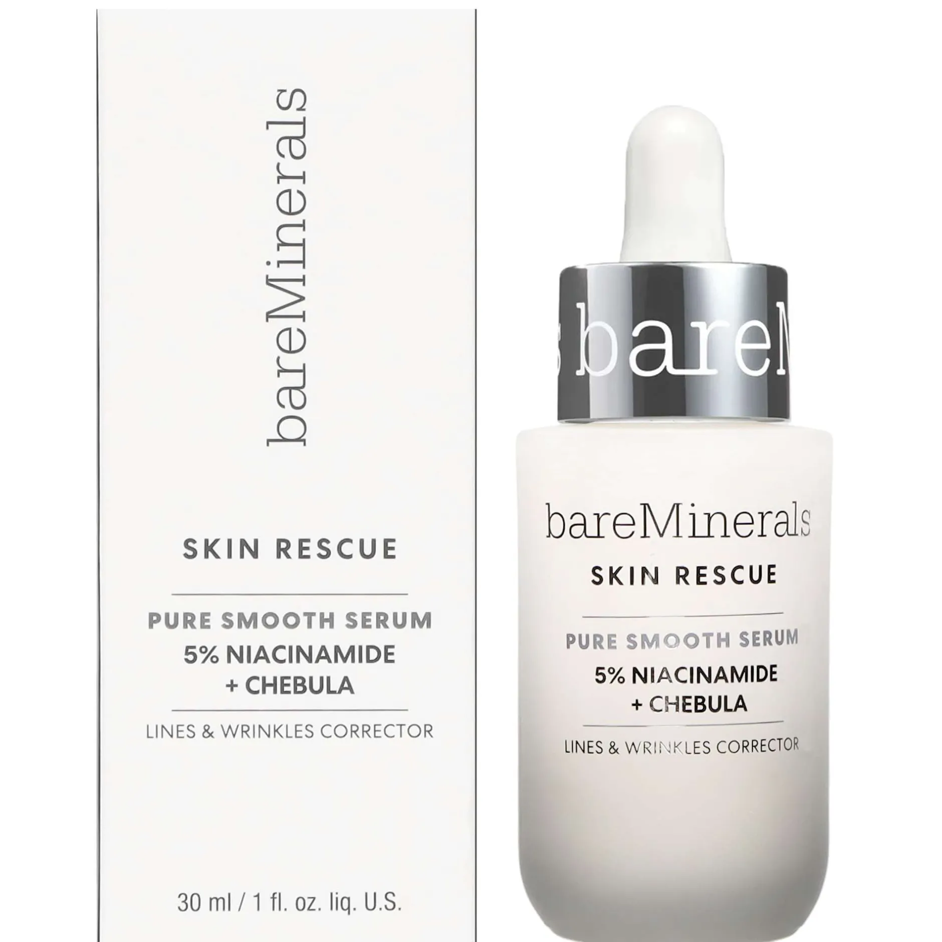 bareMinerals Skin Rescue Pure Smooth Serum 5% Niacinamide + Chebula 30ml Discount