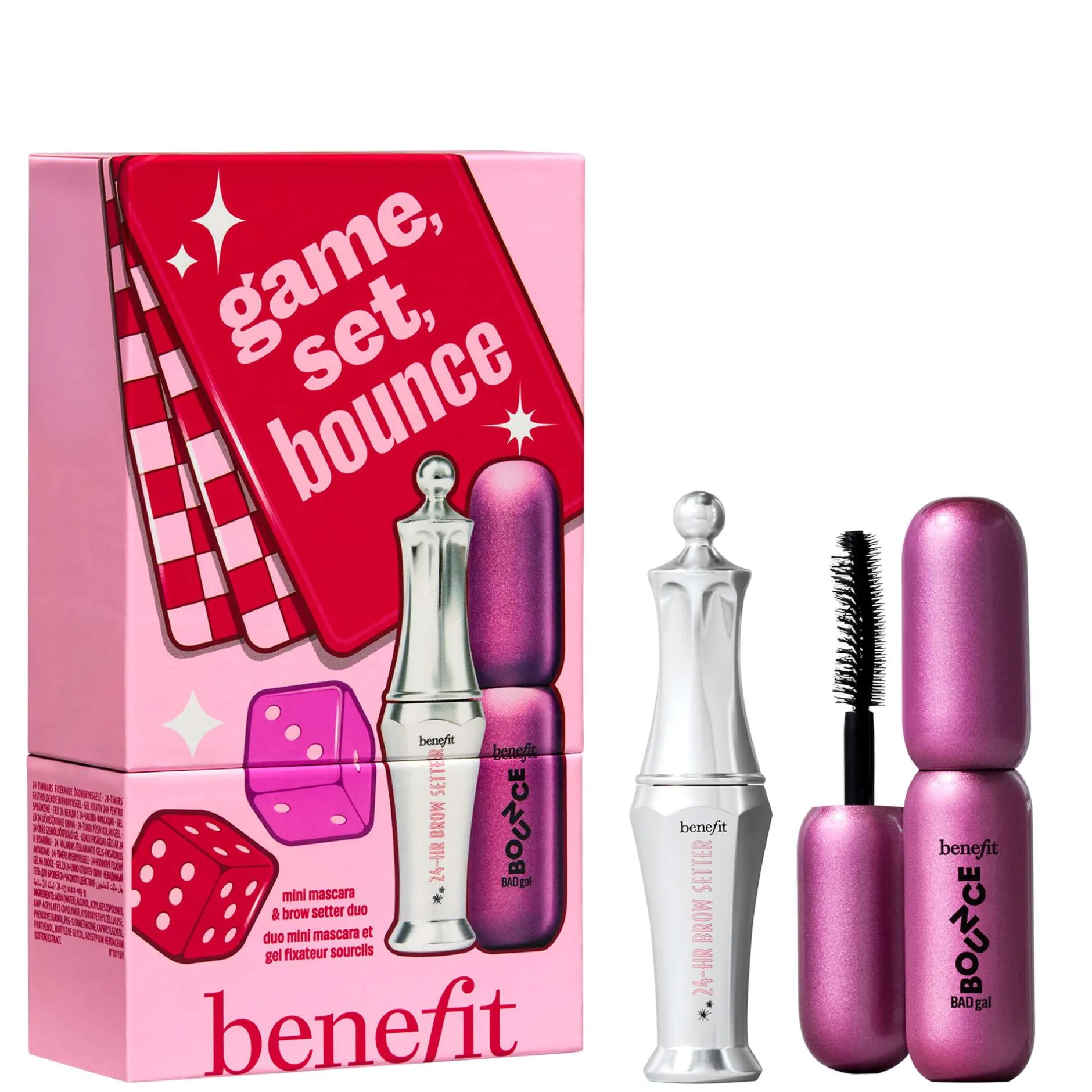 benefit Gifts & Sets Game Set Bounce Mascara & Brow Stocking Filler Gift Set (Worth £29.50) New