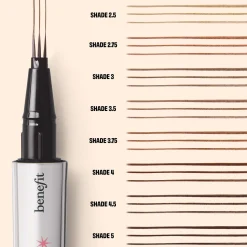 benefit Mighty Fine Brow Superfine Triple Tip Pen 5 Warm Black-Brown 0.5ml Hot