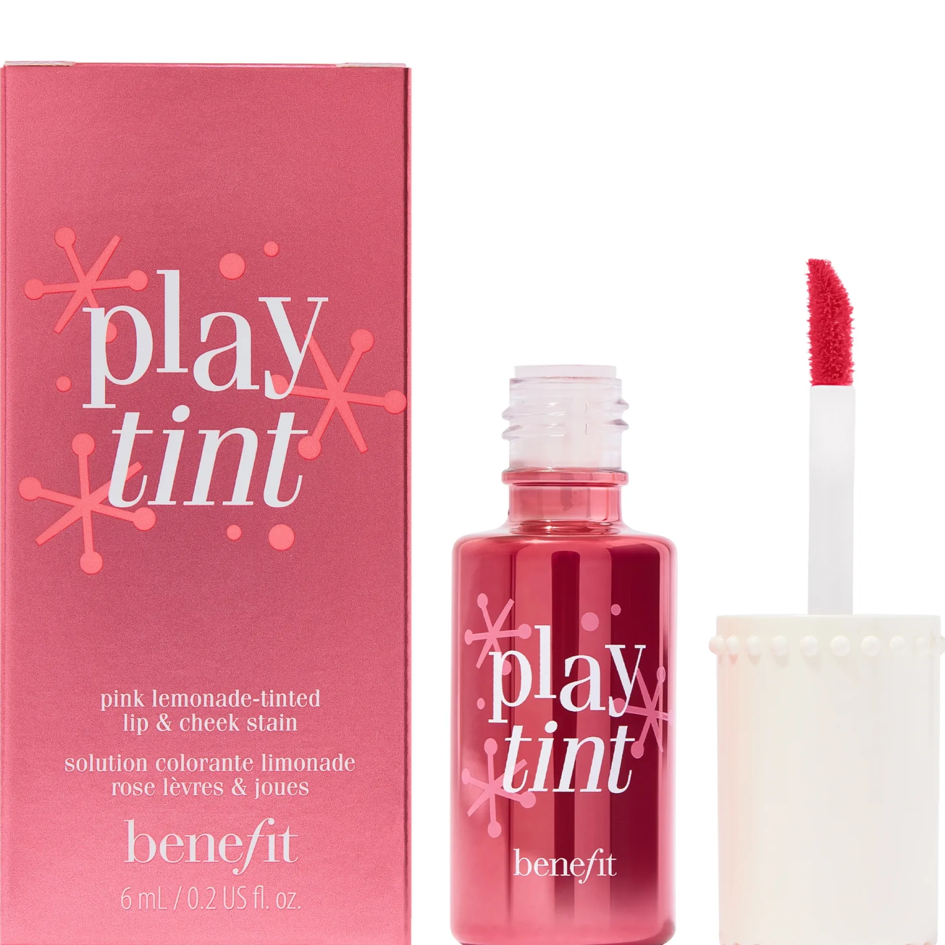 benefit Playtint Lip & Cheek Stain Pink-Lemonade 6ml New