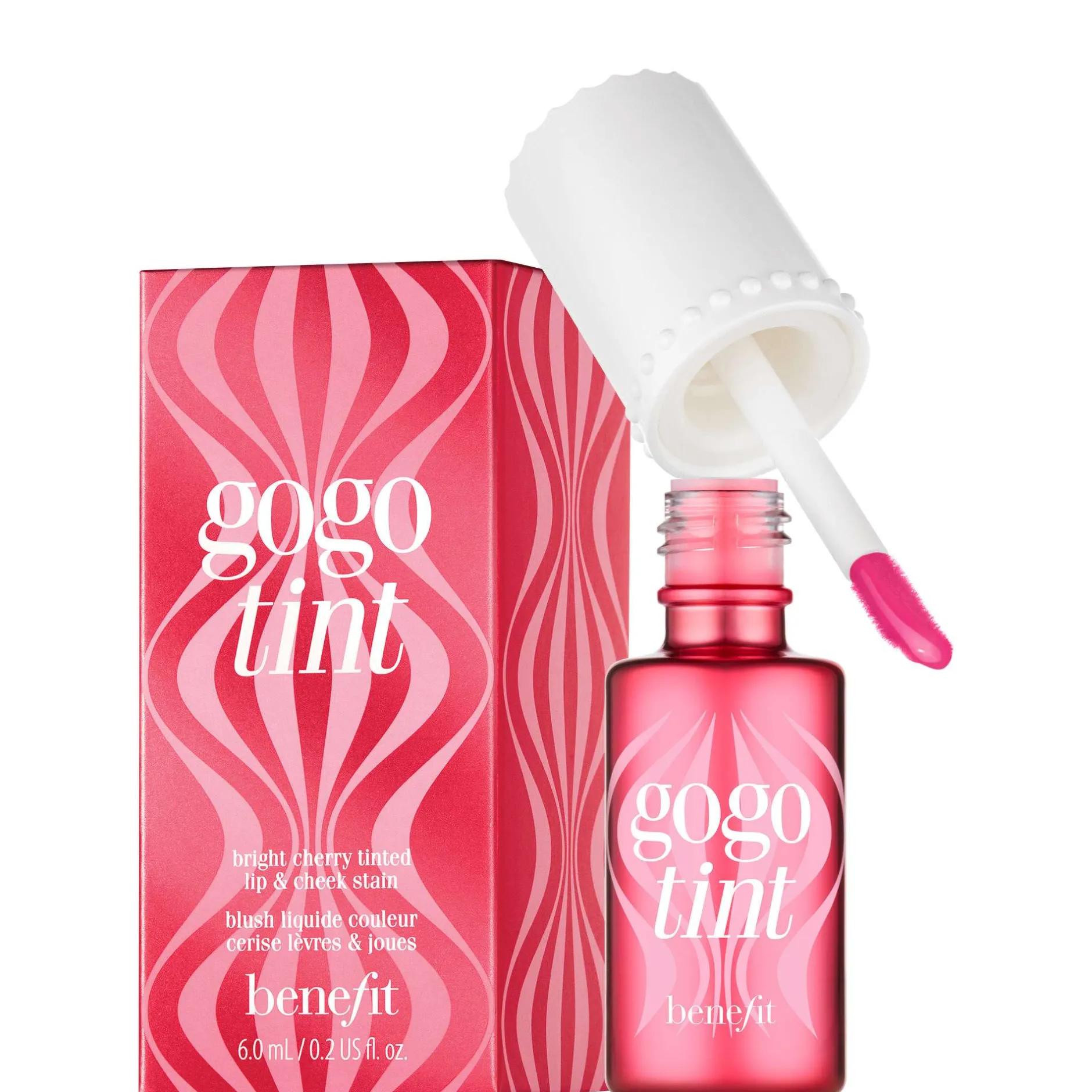 benefit Tinted Lip & Cheek Stain Gogo Tint Bright Cherry 6ml Hot