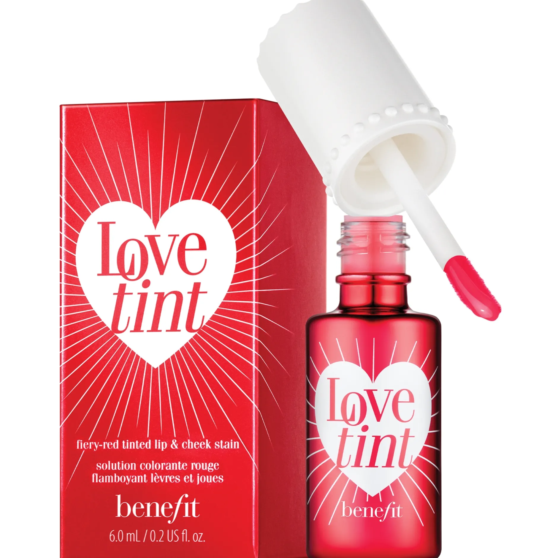 benefit Tinted Lip & Cheek Stain Love Tint Fiery-Red 6ml Online