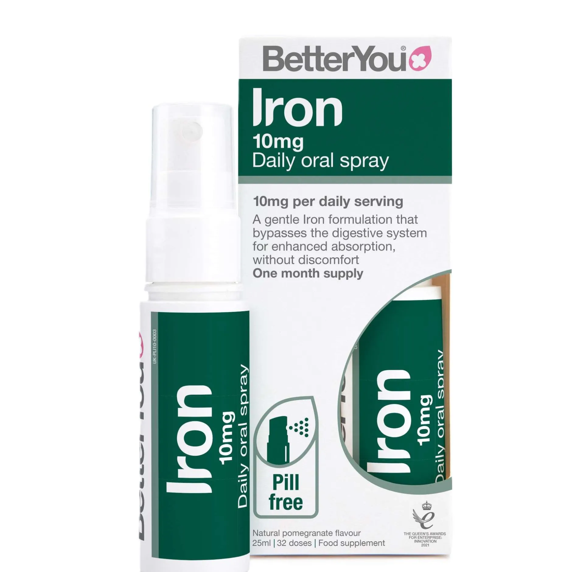 BetterYou Oral Spray Iron 10 25ml Discount