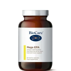 BioCare Fish Oil Supplements Mega Epa Marine x 60 Capsules Clearance