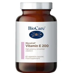 BioCare Vitamins & Supplements MicroCell Vitamin E 200iu x 60 Capsules Best
