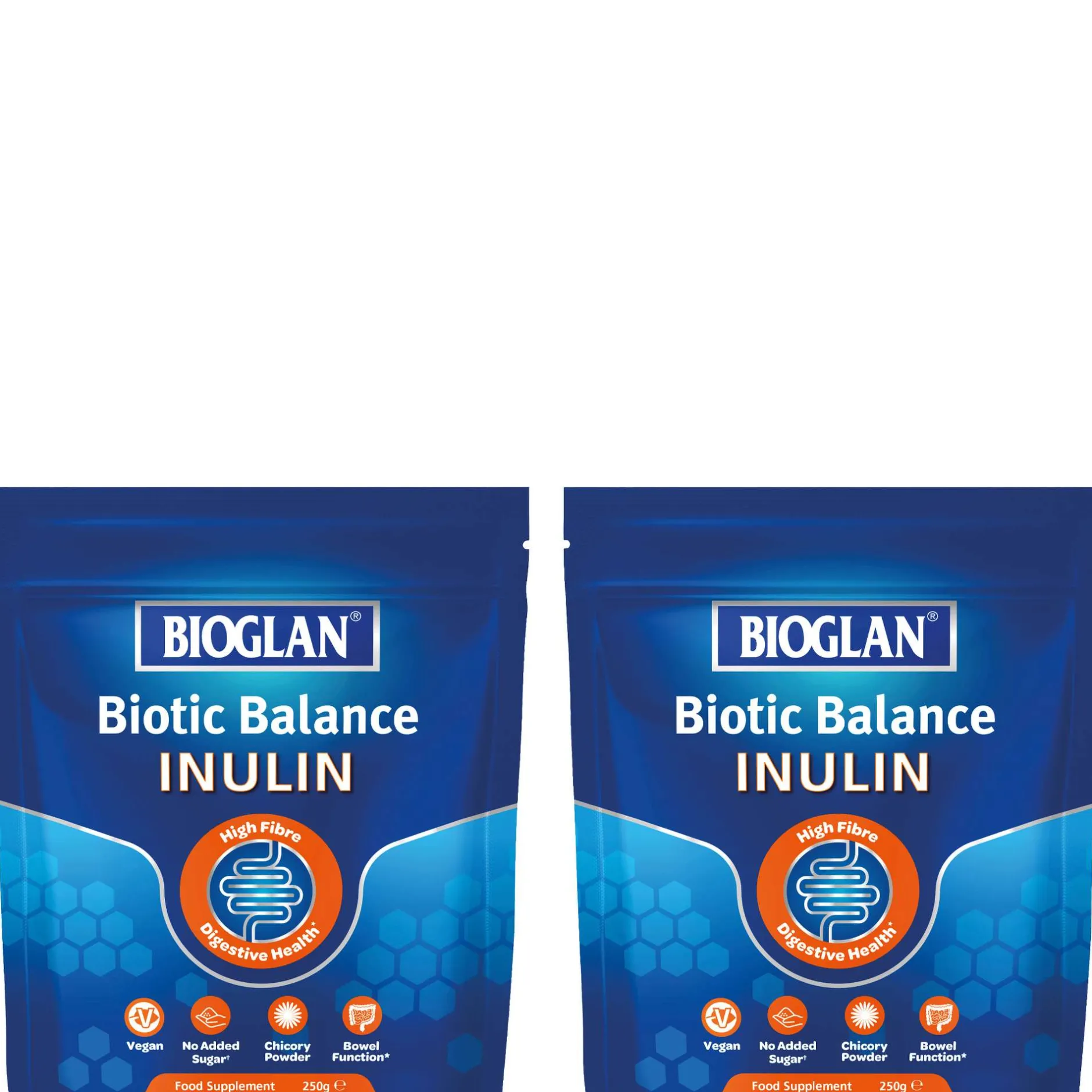 Bioglan Bundles 100% Pure Naturally Sourced Inulin Powder 2 x 250g Hot