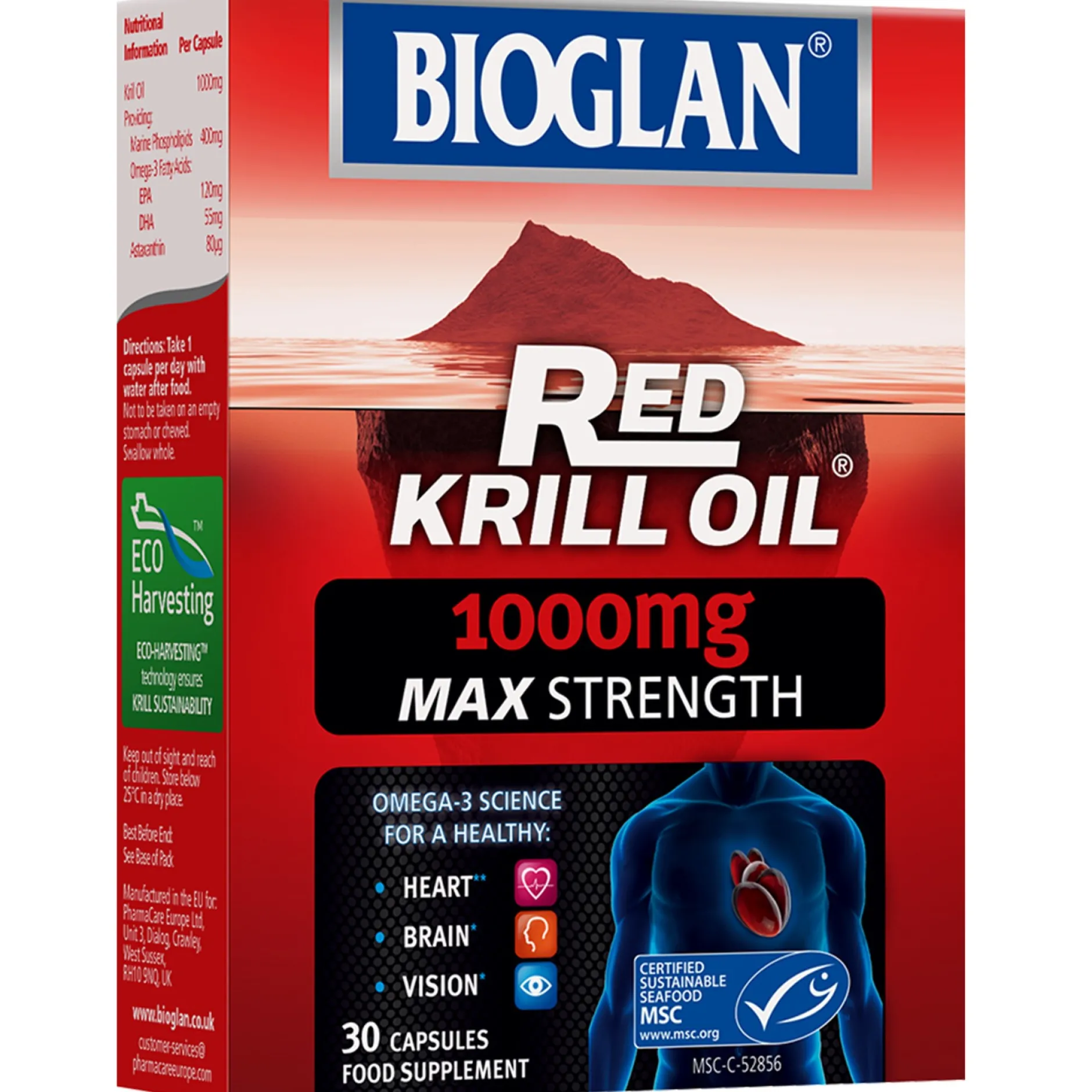Bioglan Red Krill Oil Max Strength 1000mg Capsules x 30 Sale