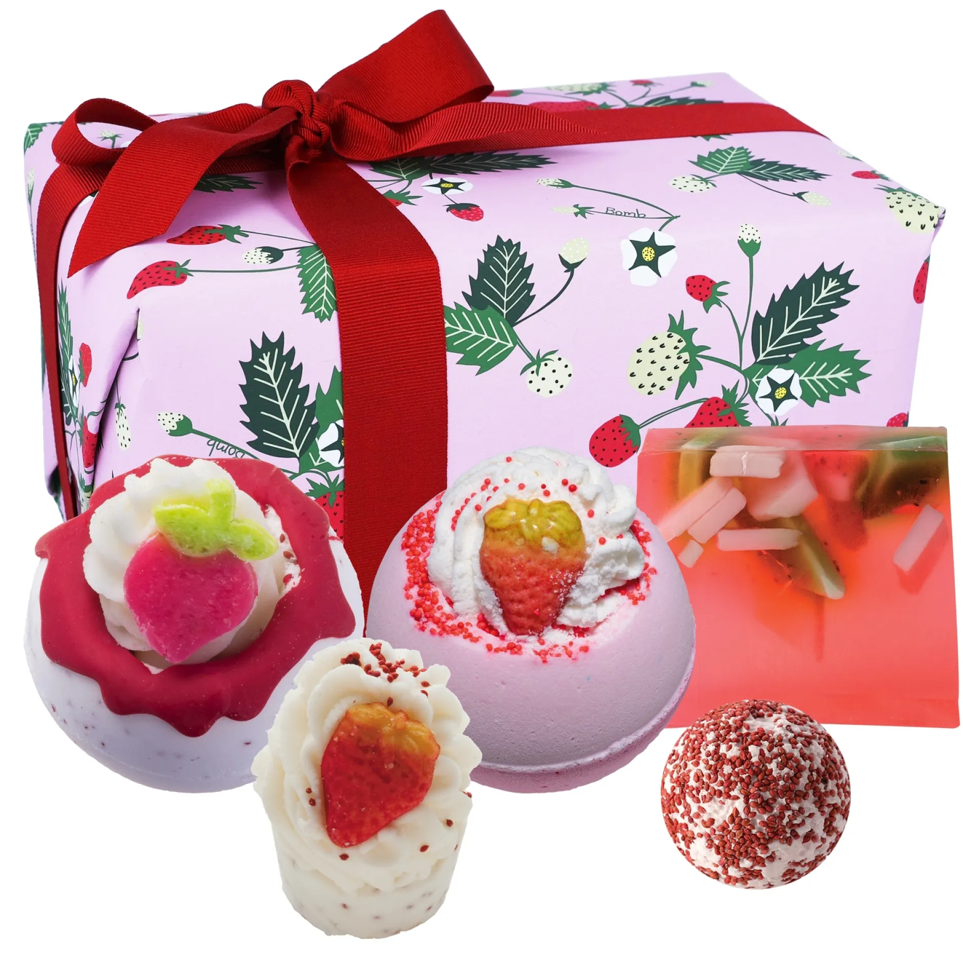 Bomb Cosmetics Gift Packs Strawberry Feels Forever