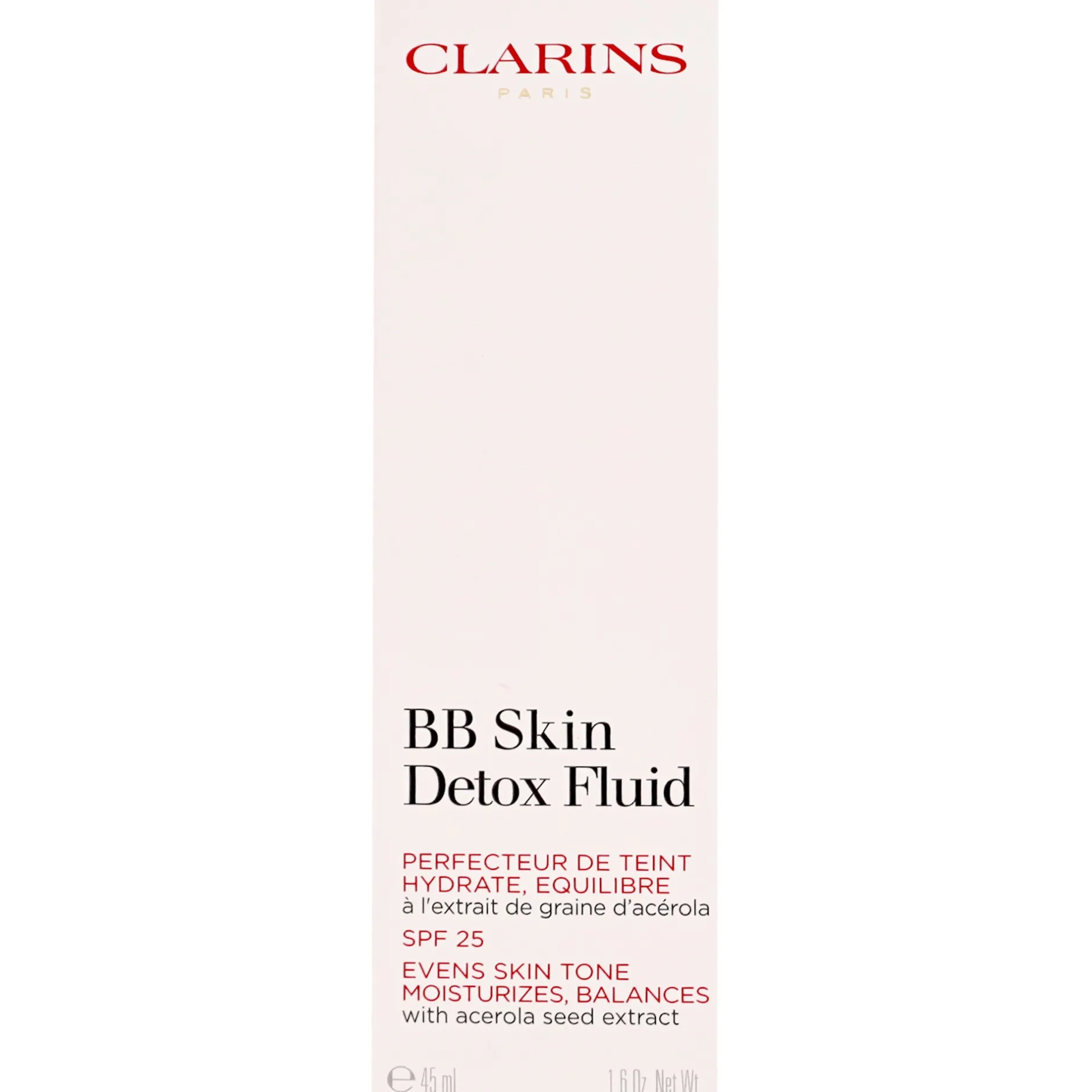 Clarins BB Skin Detox Fluid 00 Fair SPF25 45ml / 1.6 oz. New