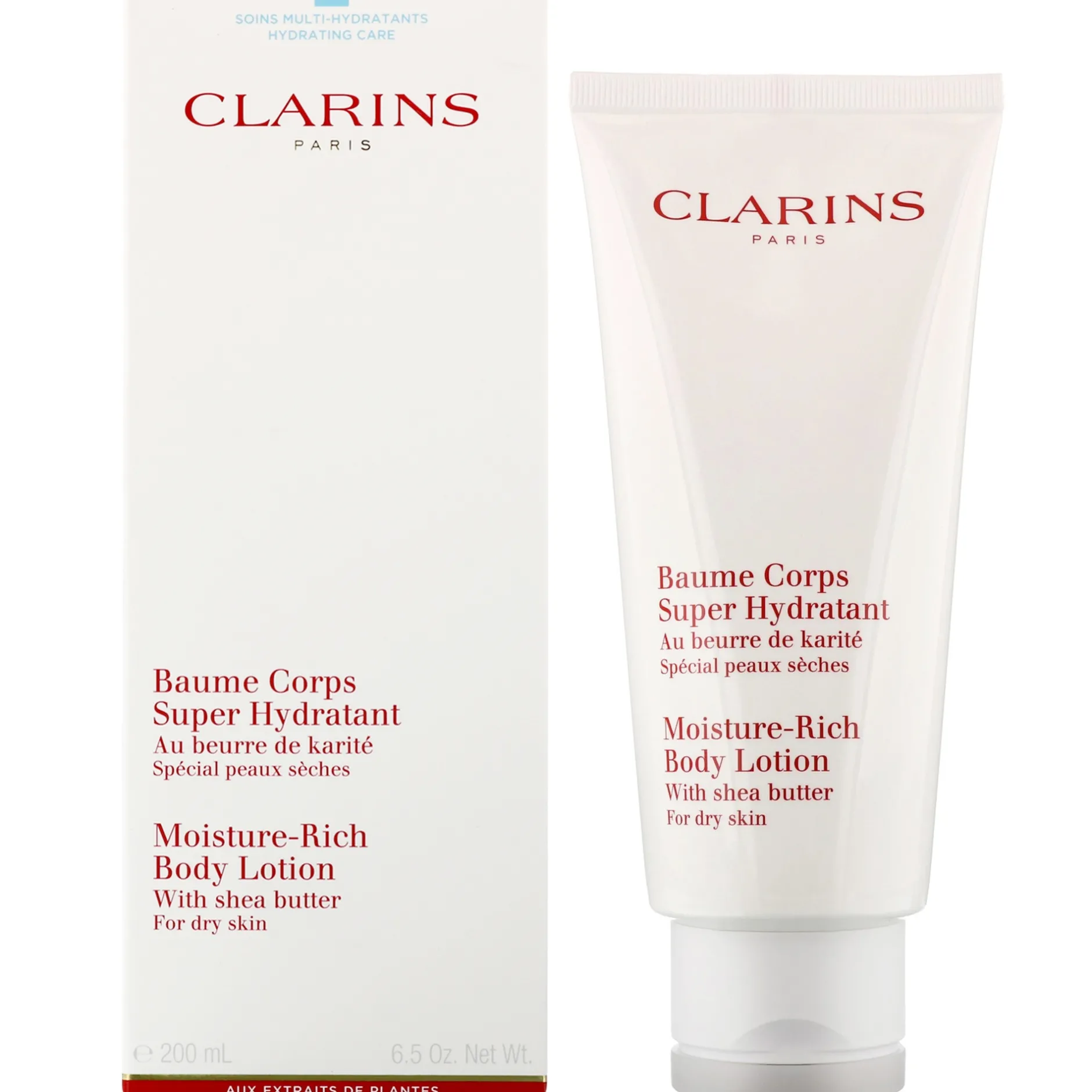 Clarins Body Moisturisers Moisture-Rich Body Lotion with Shea Butter for Dry Skin 200ml / 6.5 oz. Hot