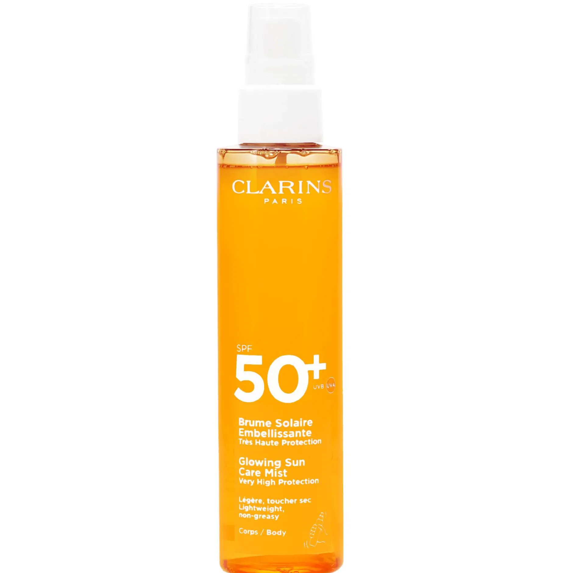 Clarins Sun Care Glowing Sun Care Mist Very High Protection for Body SPF50 150ml