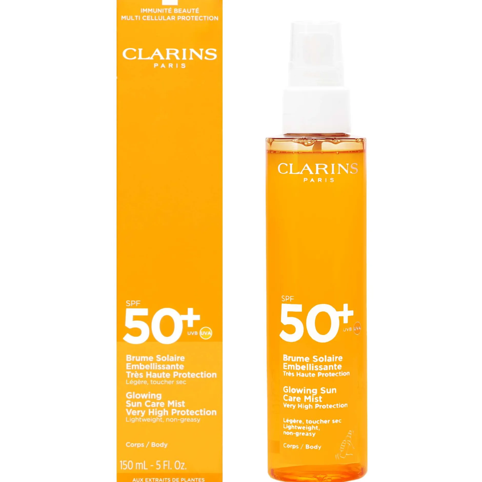 Clarins Sun Care Glowing Sun Care Mist Very High Protection for Body SPF50 150ml