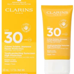 Clarins Sun Care Youth-protecting Sunscreen High Protection SPF30 50ml Hot