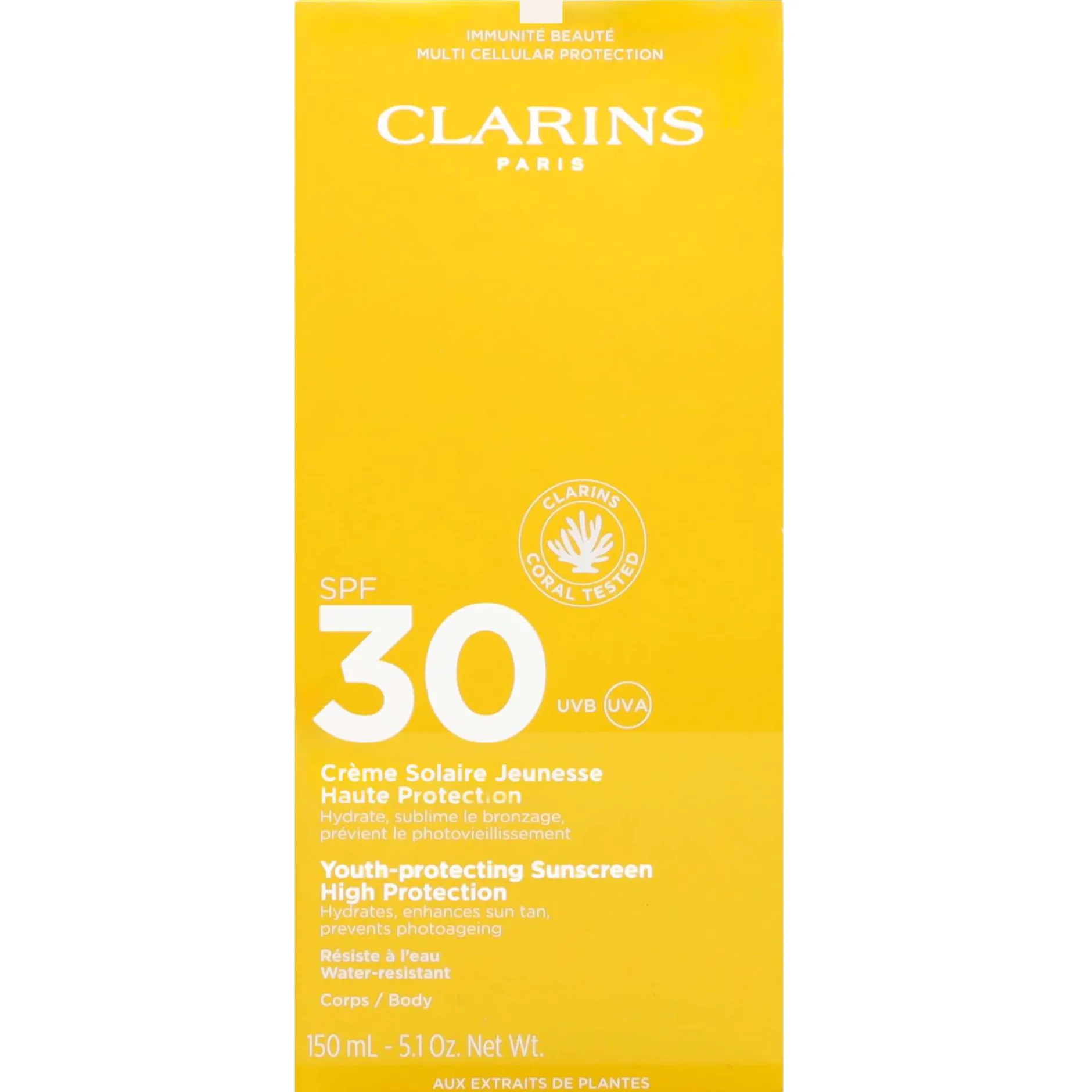Clarins Sun Care Youth-Protecting Sunscreen High Protection SPF30 150ml Outlet