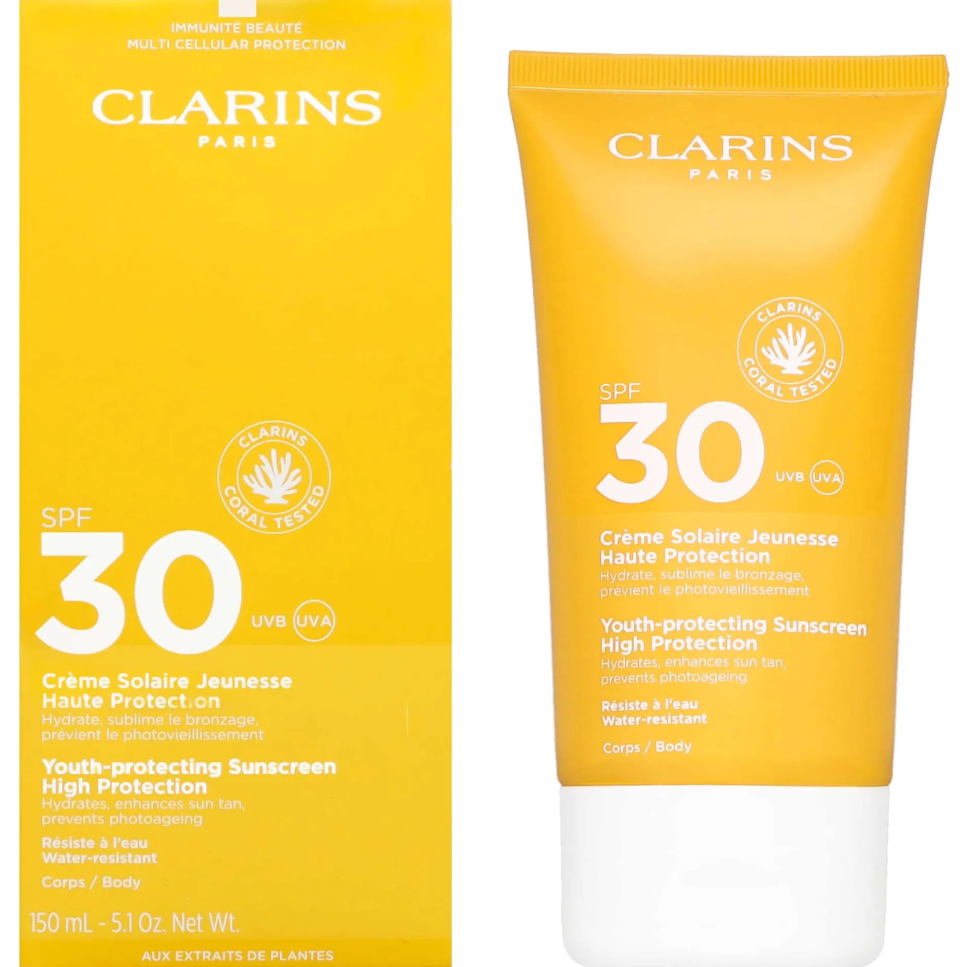 Clarins Sun Care Youth-Protecting Sunscreen High Protection SPF30 150ml Outlet
