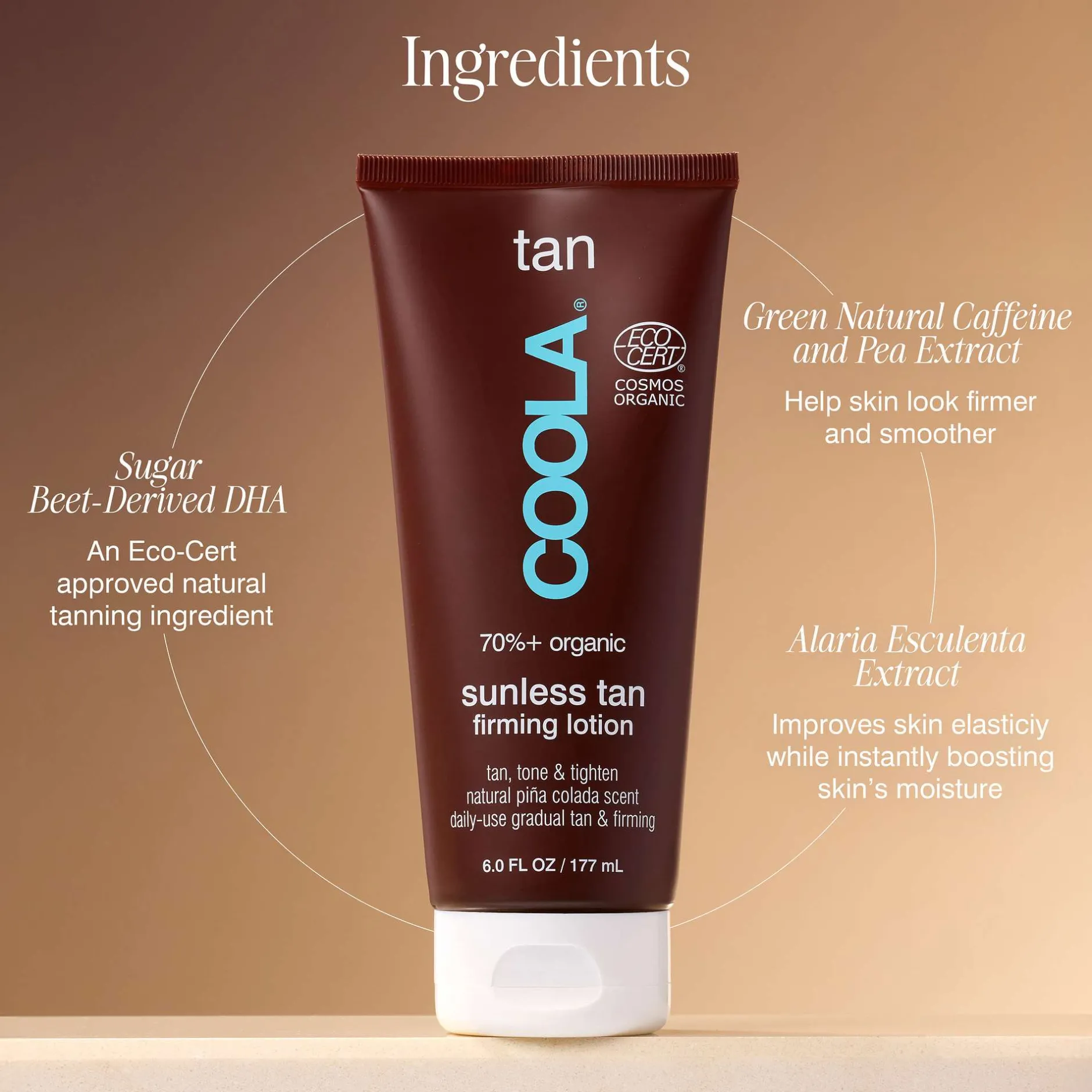 Coola Body Care Sunless Tan Firming Lotion 177ml Hot