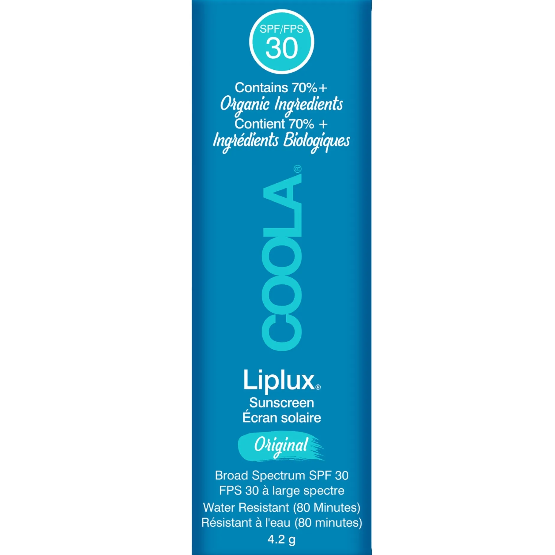 Coola Face Care Classic Liplux Lip Balm Sunscreen SPF30 Original 4.2ml Clearance