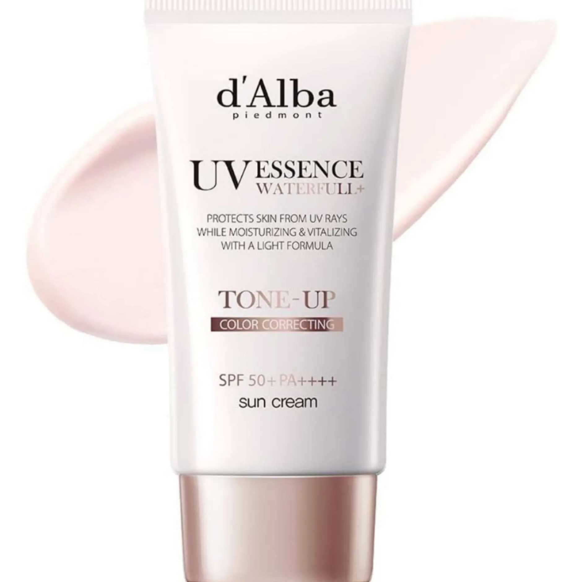 d'Alba Piedmont Sun Care UV Essence Waterfull Tone-Up Colour Correcting Sun Cream SPF50+ 50ml Sale