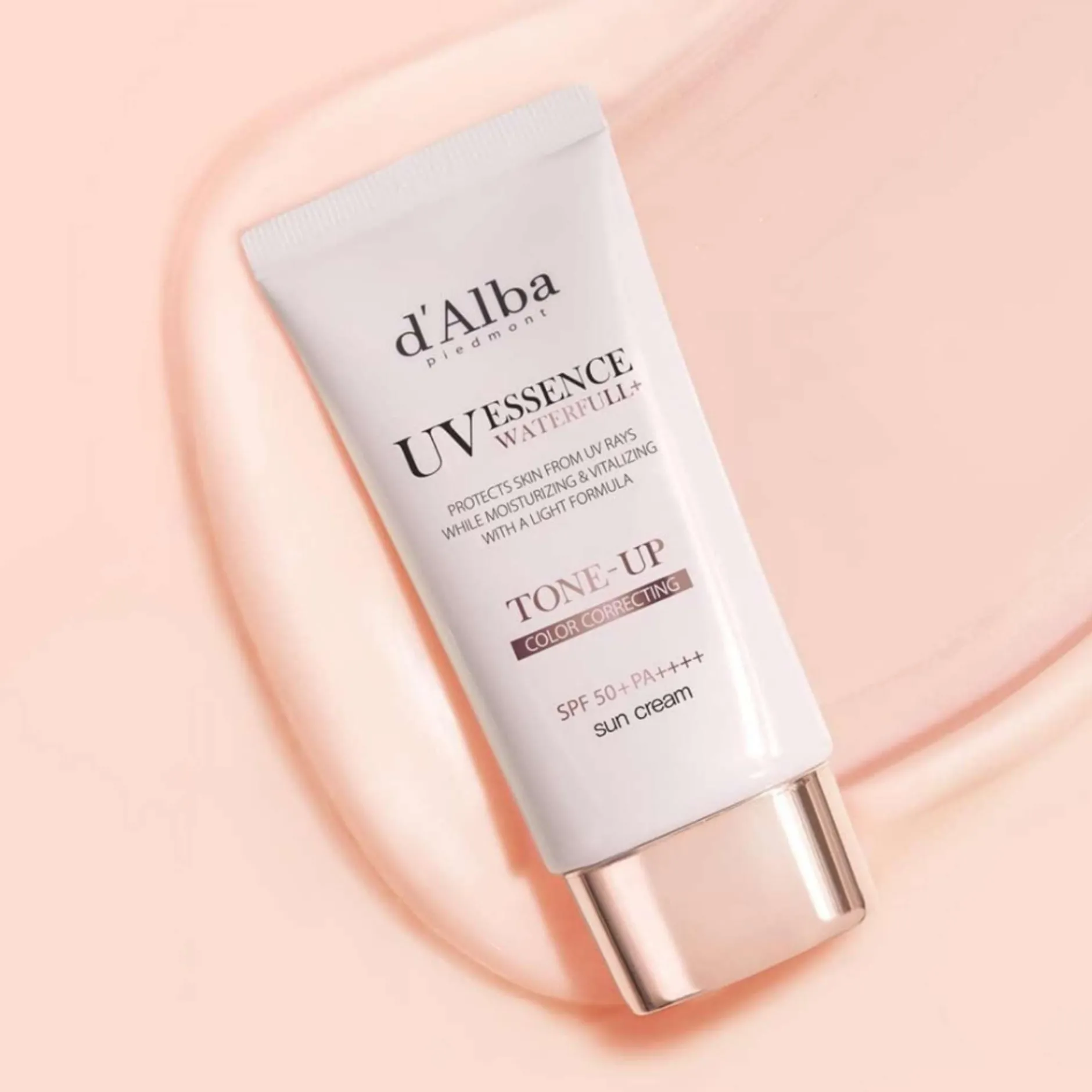 d'Alba Piedmont Sun Care UV Essence Waterfull Tone-Up Colour Correcting Sun Cream SPF50+ 50ml Sale