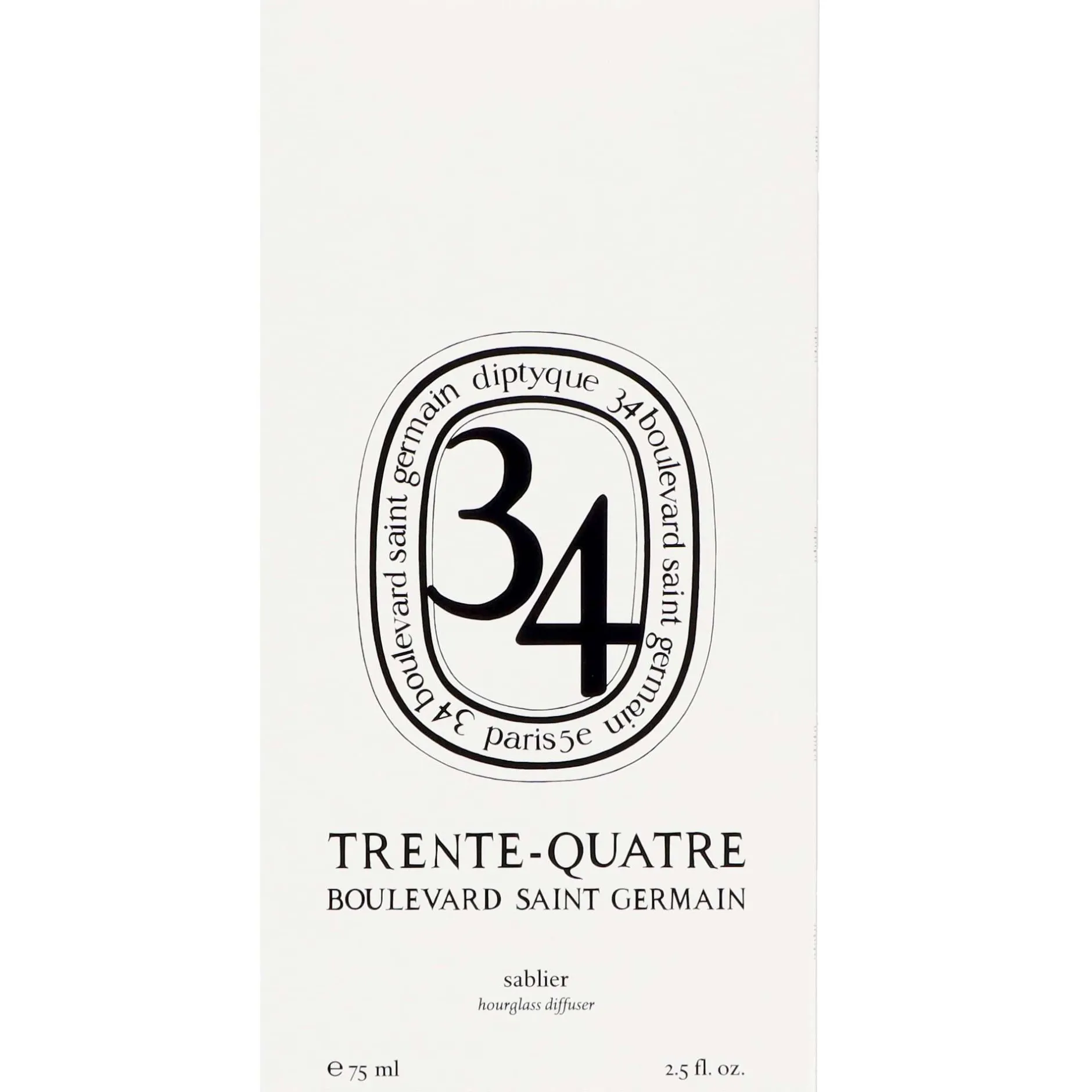 Diptyque 34 Boulevard Saint Germain Hourglass Diffuser 75ml Hot