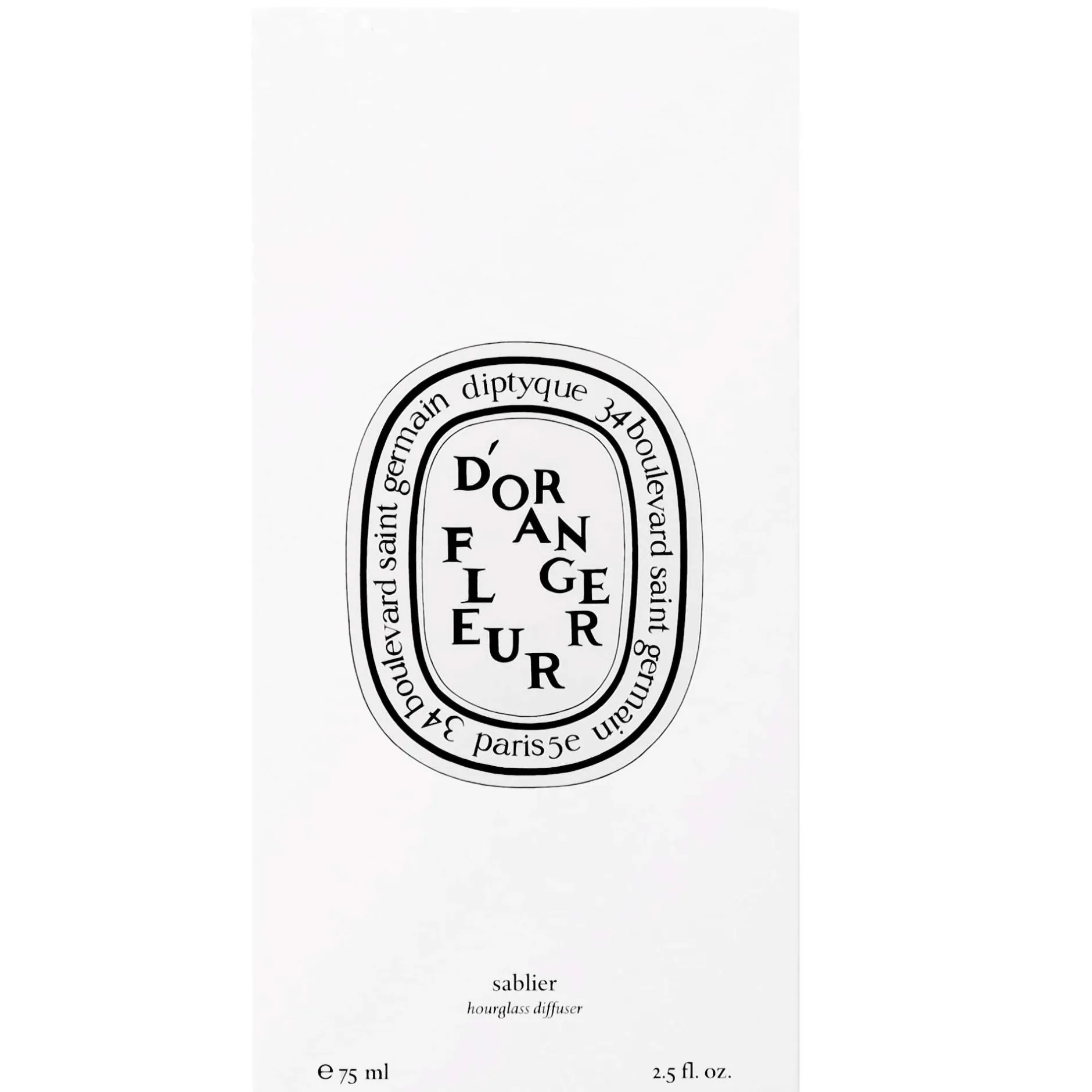 Diptyque Fleur d'Oranger Hourglass Diffuser 75ml Discount