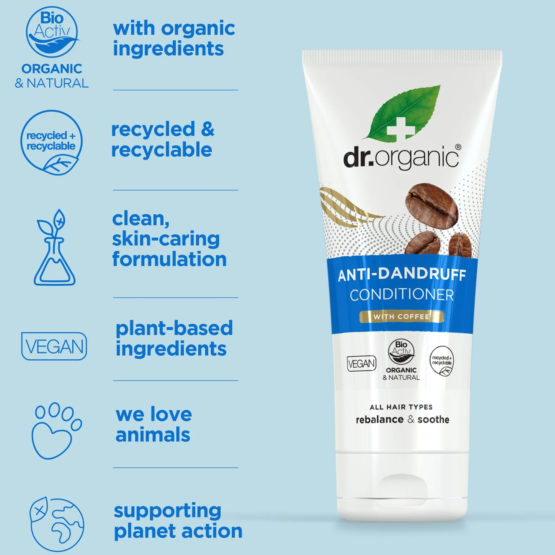 dr.organic Coffee Anti-Dandruff Conditioner 200ml Best