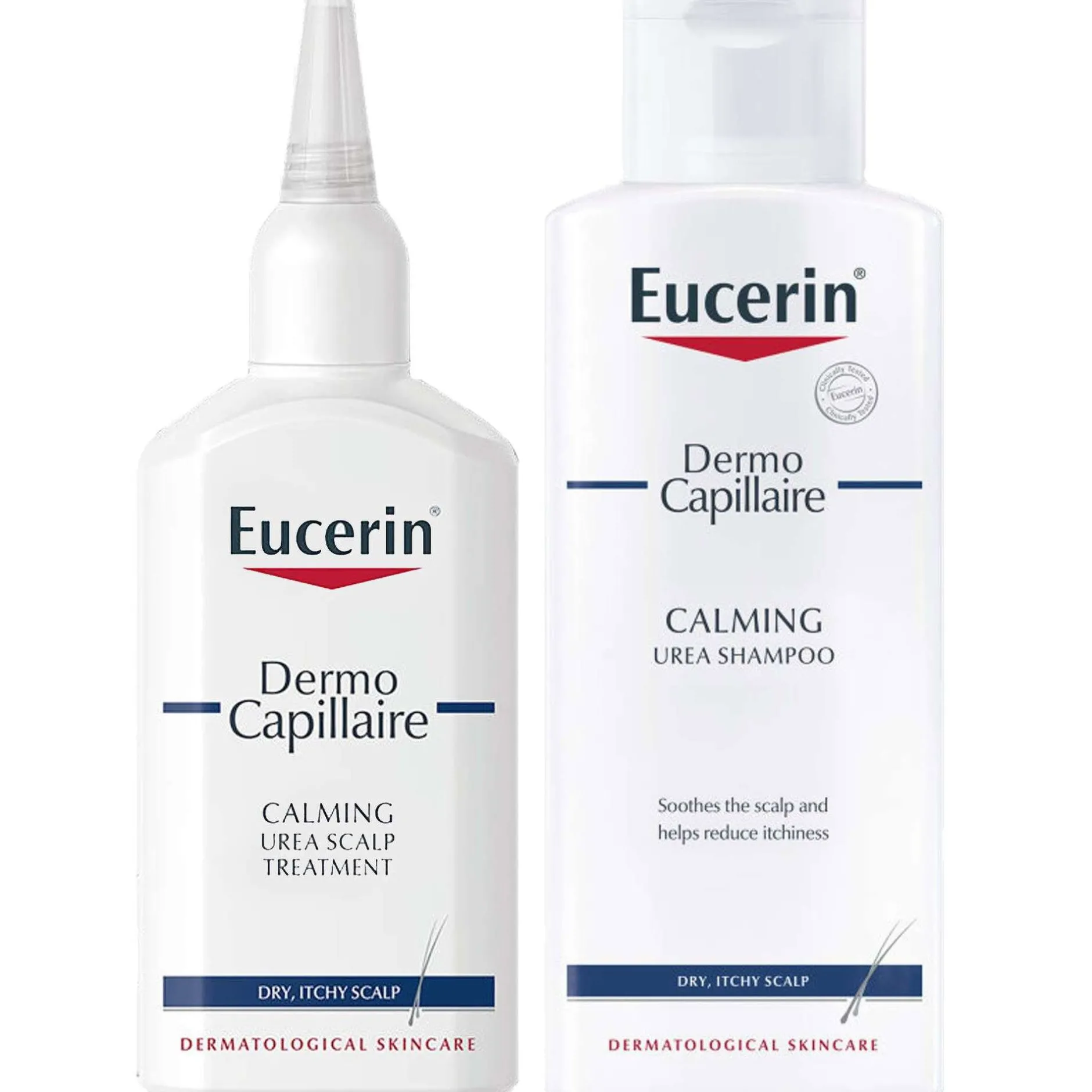 Eucerin Bundles Duo: DermoCapillaire Calming Urea Shampoo 250ml & Calming Urea Scalp Treatment 100ml Sale