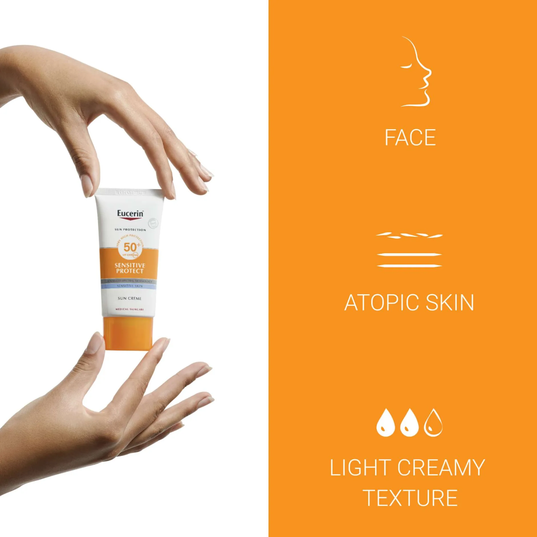 Eucerin Sun Sensitive Protect Face Sun Cream SPF50+ 50ml