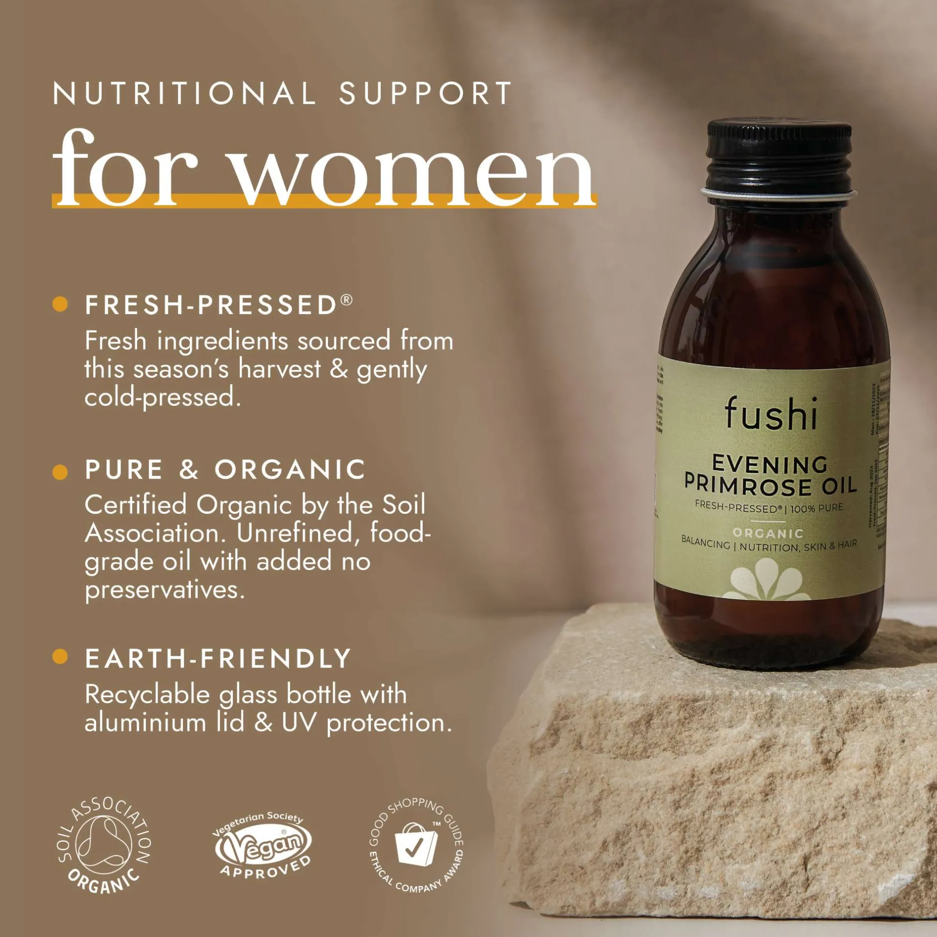 Fushi Organic Health Oils Organic Evening Primrose Oil 100ml Discount