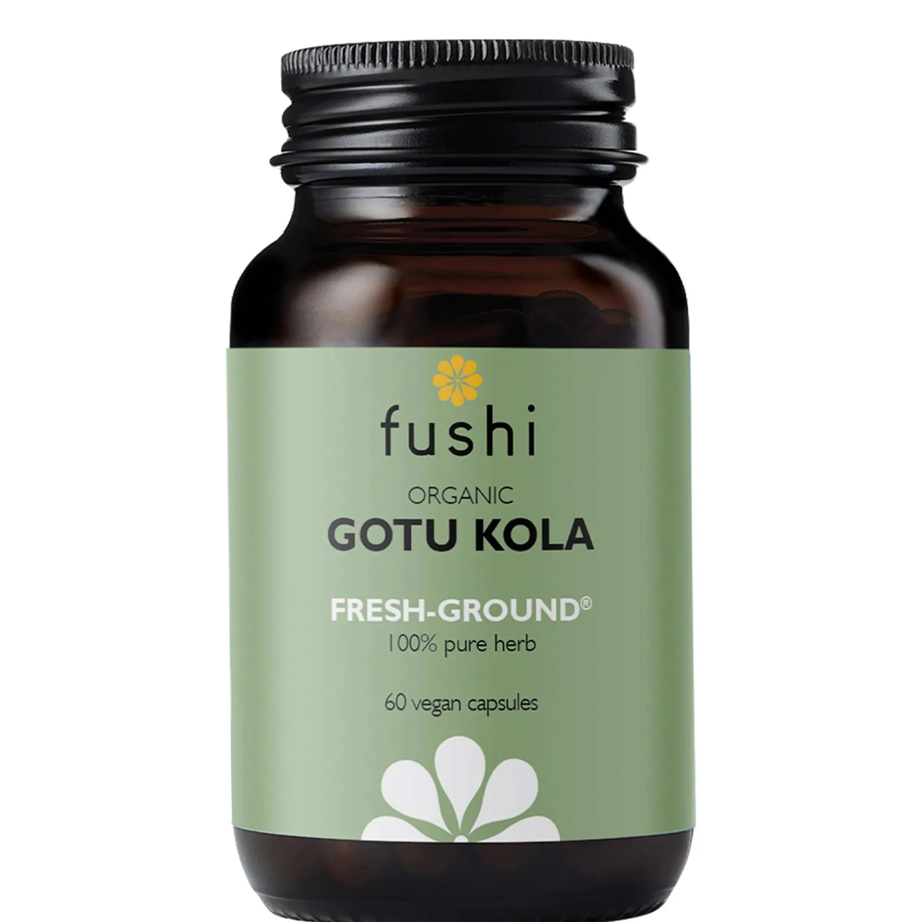 Fushi Single Herb Supplements Organic Gotu Kola x 60 Capsules