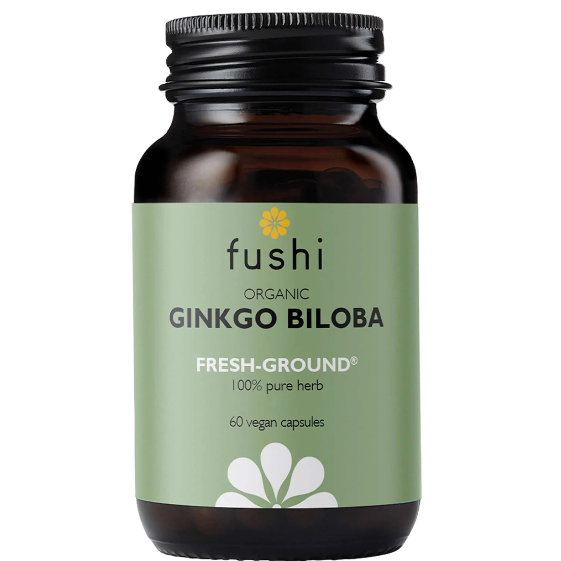 Fushi Single Herb Supplements Organic Ginkgo Biloba x 60 Capsules Sale