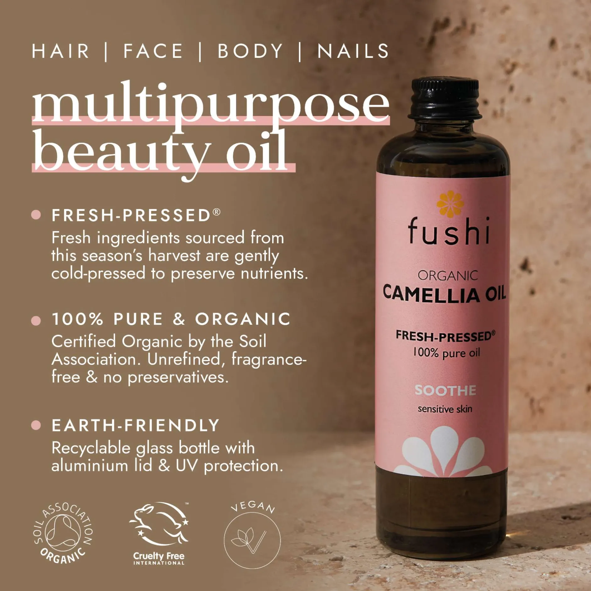 Fushi Skincare Organic Camellia Oil 100ml Online