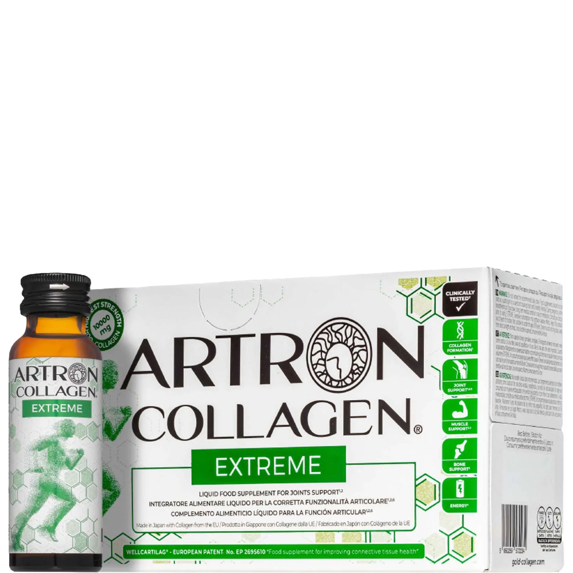 Gold Collagen Liquid Supplement Artron Extreme Liquid Food Supplement For Joints Support 10 x 50ml Sale