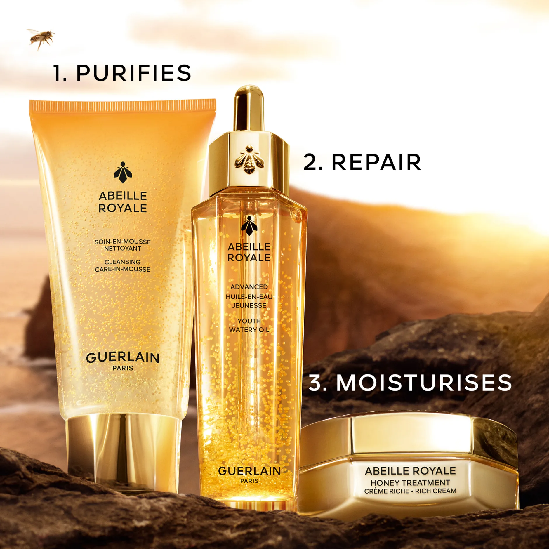 Guerlain Abeille Royale Cleansing Care-In-Mousse 175ml Outlet