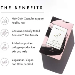 Hair Gain Hair Capsules Trio - 3 Month Supply x 180 Capsules Clearance