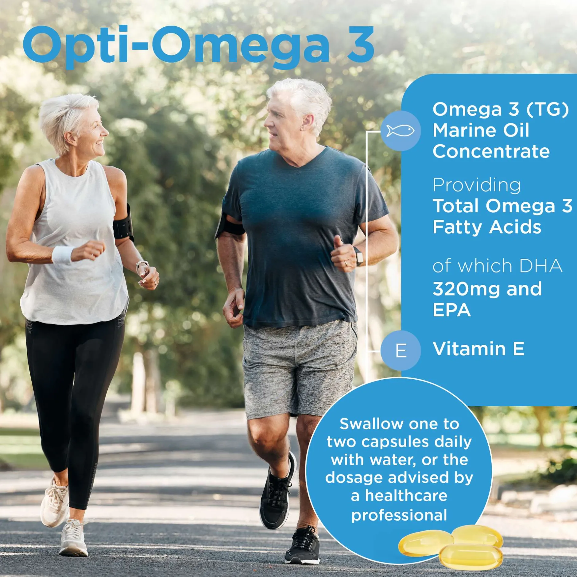 Healthspan Omega 3 Opti−Omega® 3 Capsules x 60 Hot