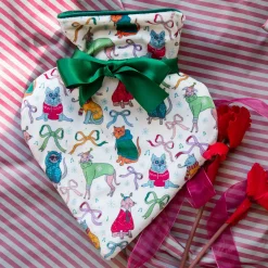 Heathcote & Ivory Gifts & Sets Emporium Heart Shaped Hot Water Bottle & Velvet Cover 480ml Outlet