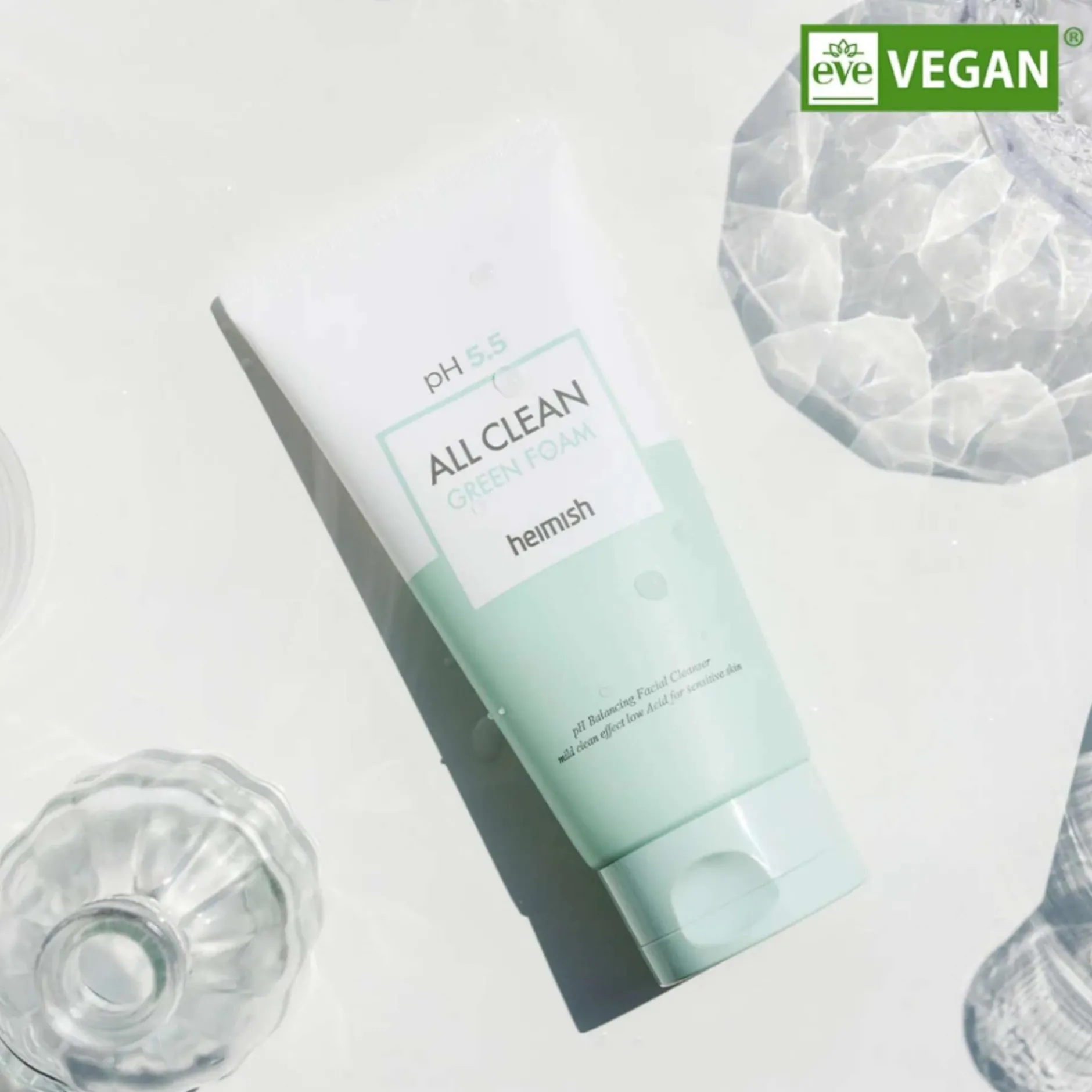 Heimish Skincare All Clean Green pH Balancing Facial Cleanser Foam 150g New