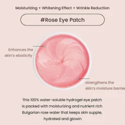 Heimish Skincare Bulgarian Rose Hydrogel Eye Patches x 60 New