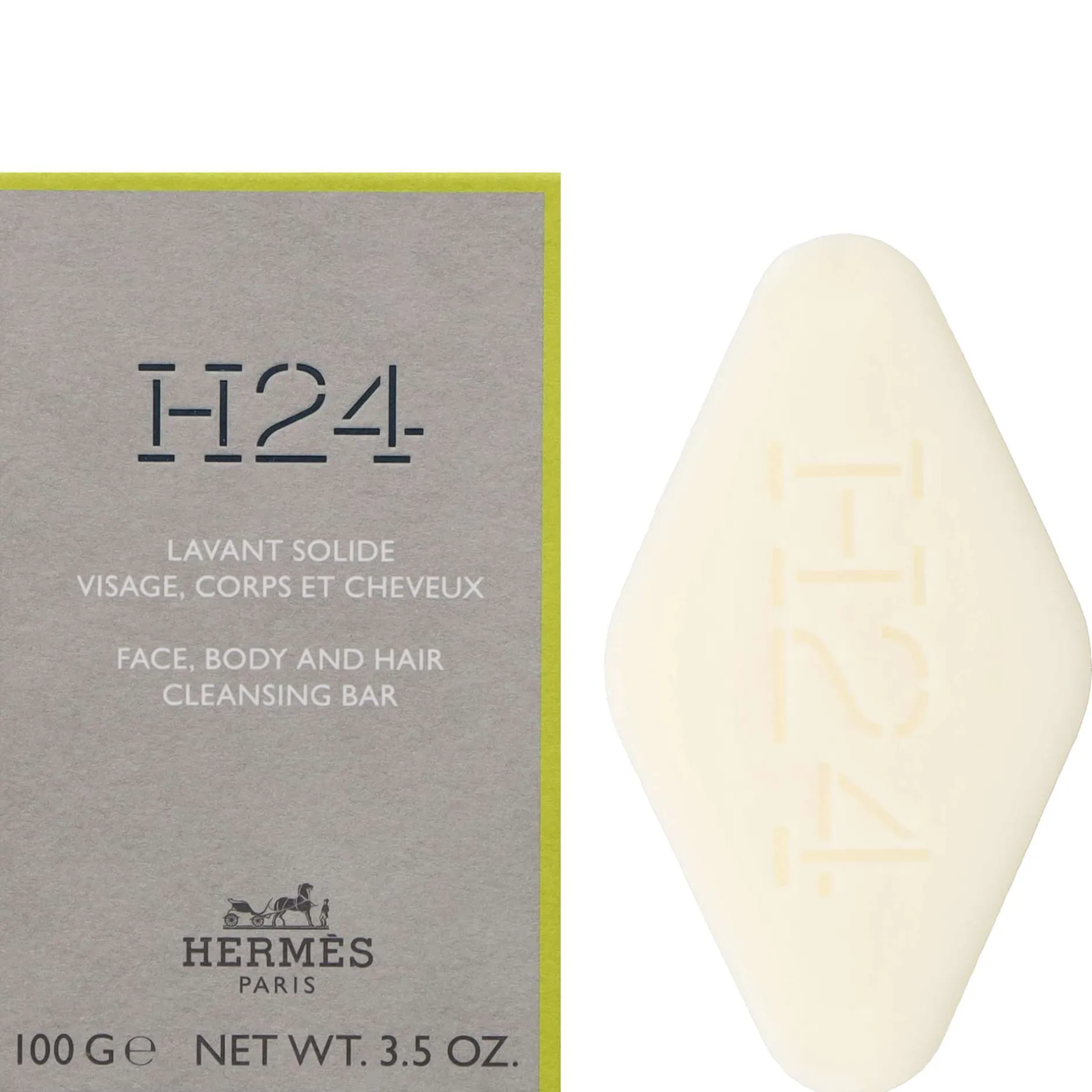 Hermès H24 Face, Body and Hair Cleansing Bar 100g Outlet