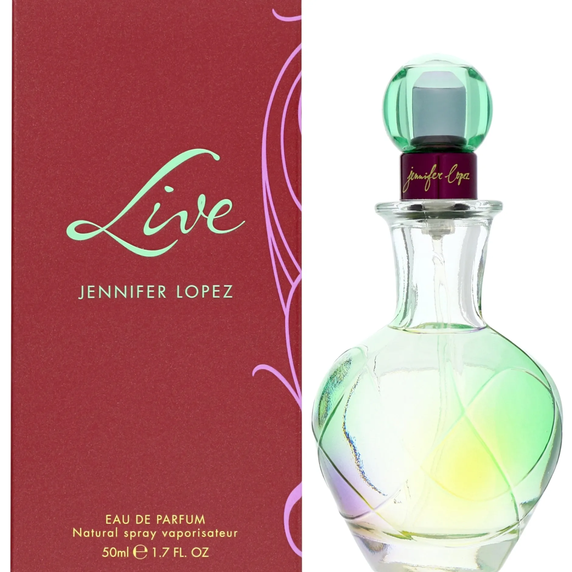 Jennifer Lopez Live Eau de Parfum Spray 50ml New