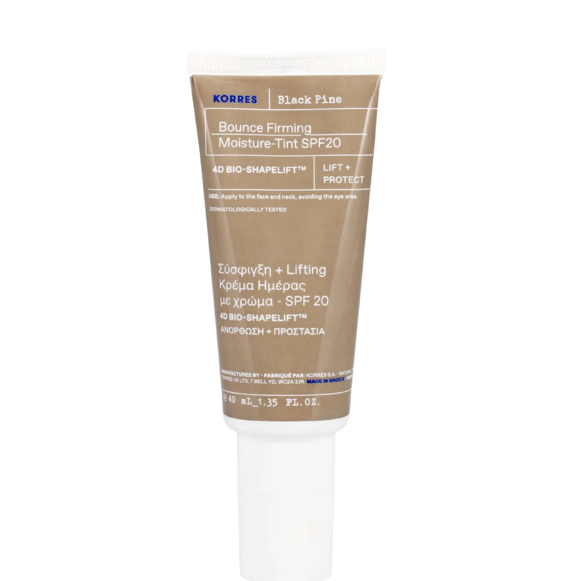 KORRES Face Care Black Pine 4D BioShapeLift™ Bounce Firming Tinted Moisturiser SPF20 40ml Outlet