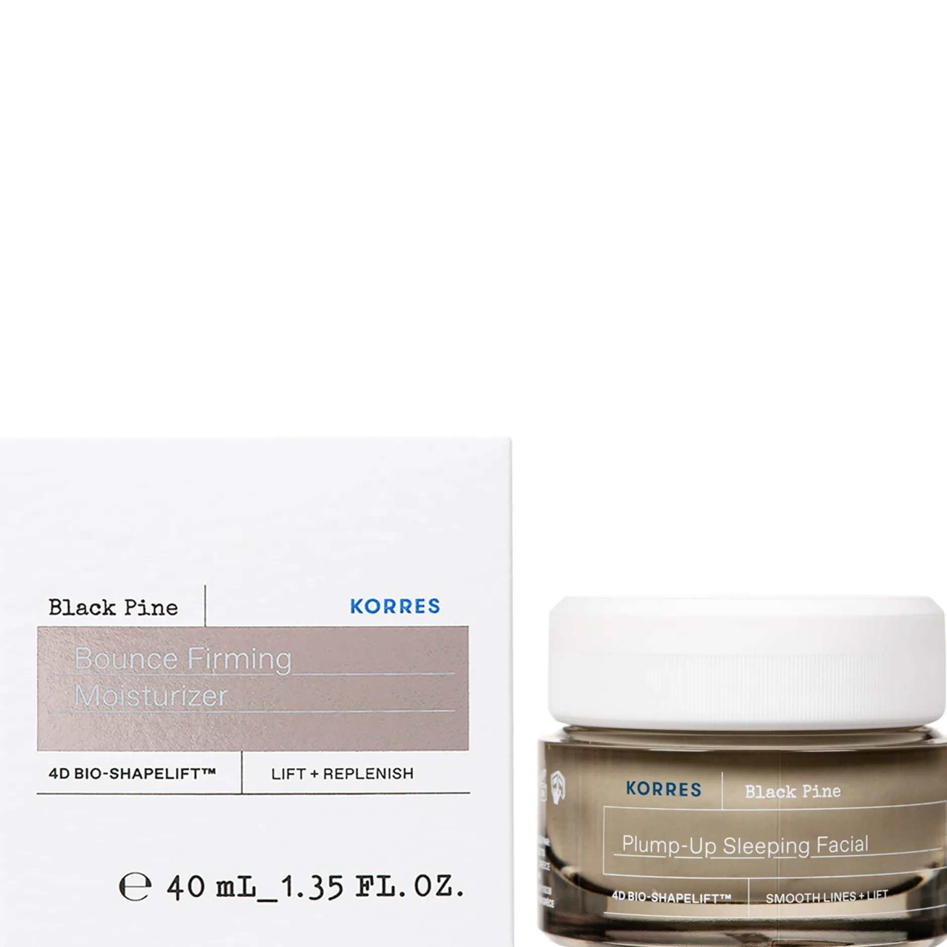 KORRES Face Care Black Pine 4D BioShapeLift Plump-up Sleeping Facial 40ml Hot