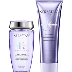 Kérastase Bundles Duo: Blond Absolu Bain Lumiére Shampoo 250ml & Cicaflash Conditioner 250ml Discount